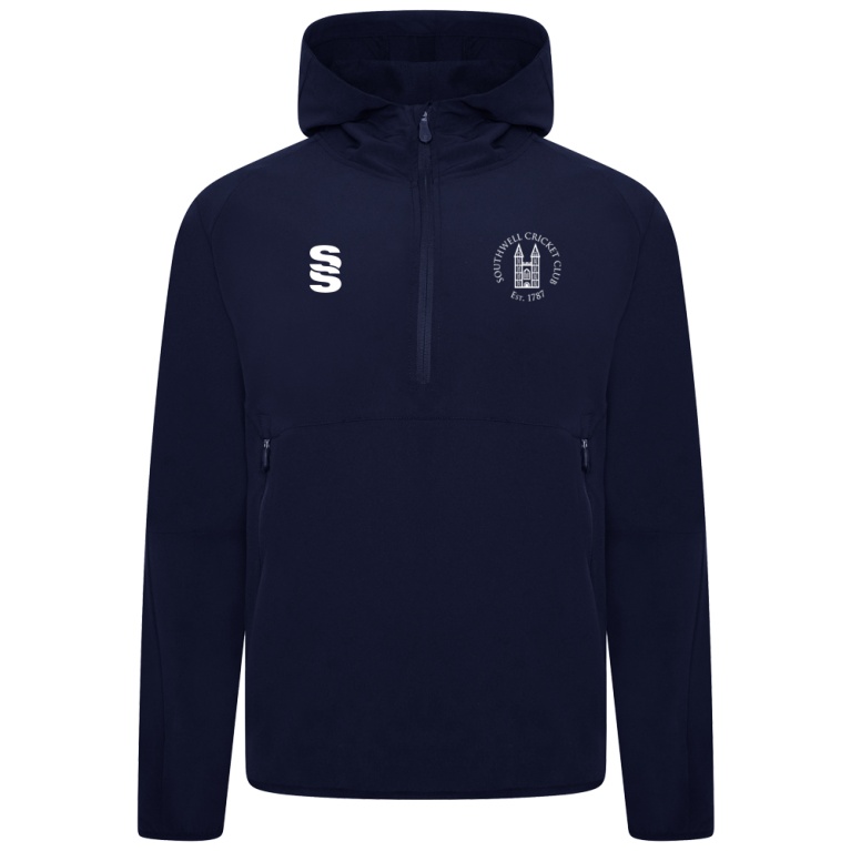Dual Elite 1/4 Zip Hoody / Rain Jacket : Navy plain