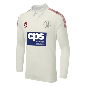 DUAL LONG SLEEVE CRICKET SHIRT (WOMENS)-Ivory