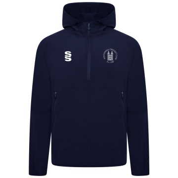 Dual Elite 1/4 Zip Hoody / Rain Jacket : Navy plain