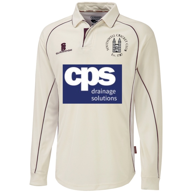 Southwell CC - Premier Long Sleeve Maroon Trim Shirt