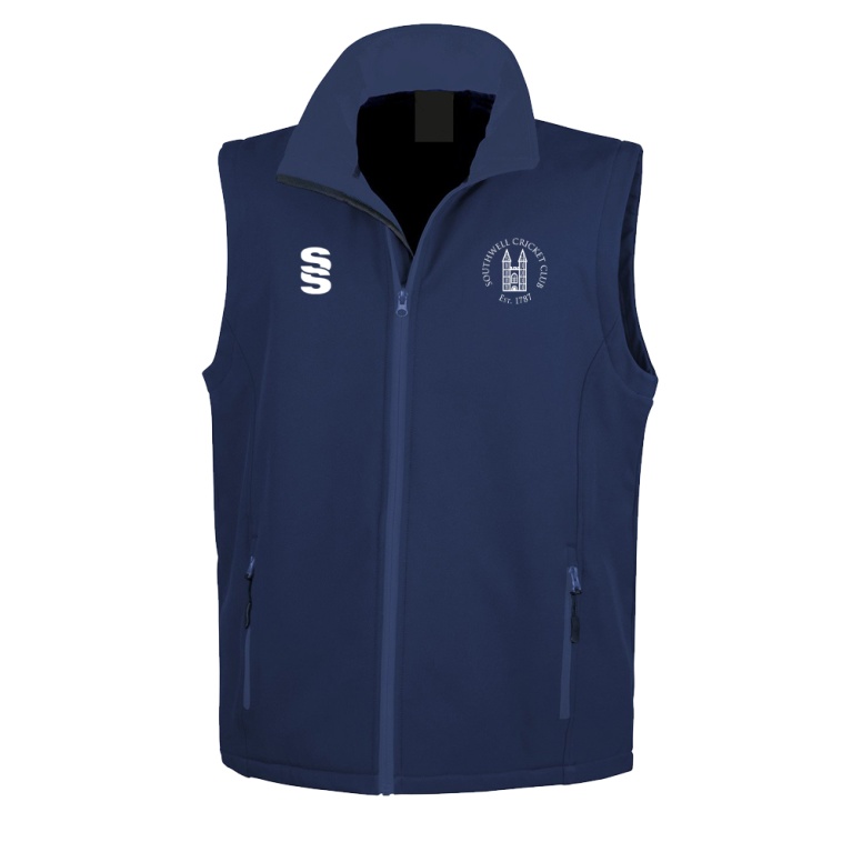 Core Printable Softshell Gilet Male: Navy
