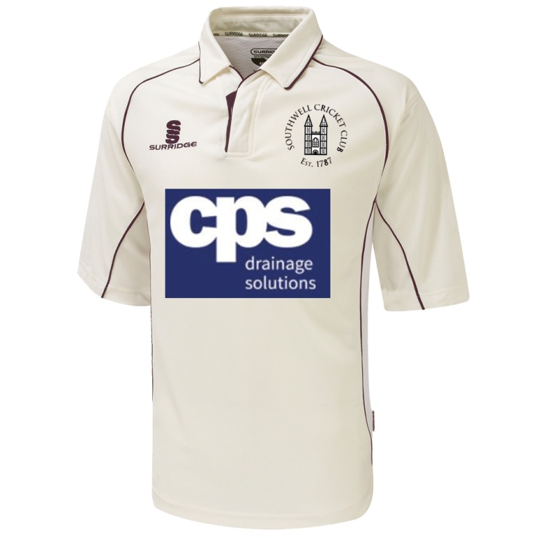Southwell CC - Premier 3/4 Sleeve Maroon Trim Shirt