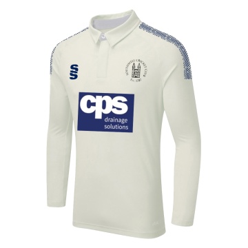 DUAL LONG SLEEVE CRICKET SHIRT (WOMENS)-Ivory