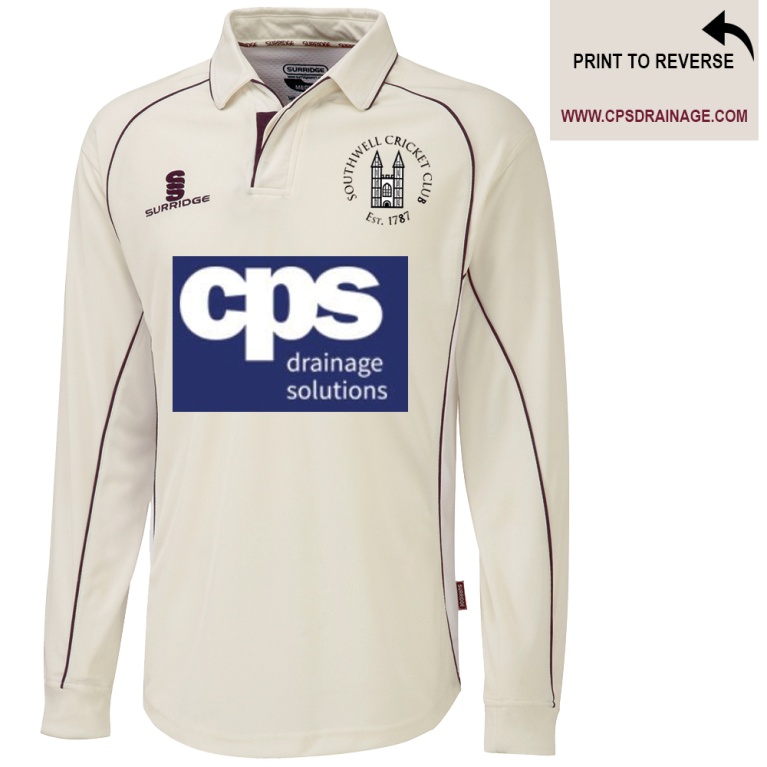 Southwell CC - Premier Long Sleeve Maroon Trim Shirt