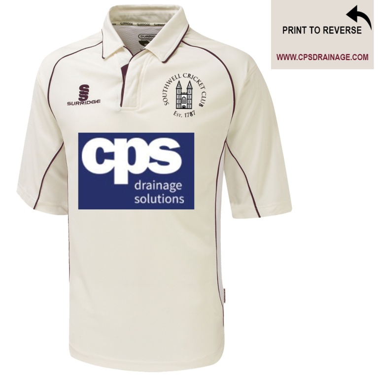 Southwell CC - Premier 3/4 Sleeve Maroon Trim Shirt